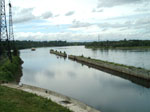 Вид на Свирь с подпорожской ГЭС